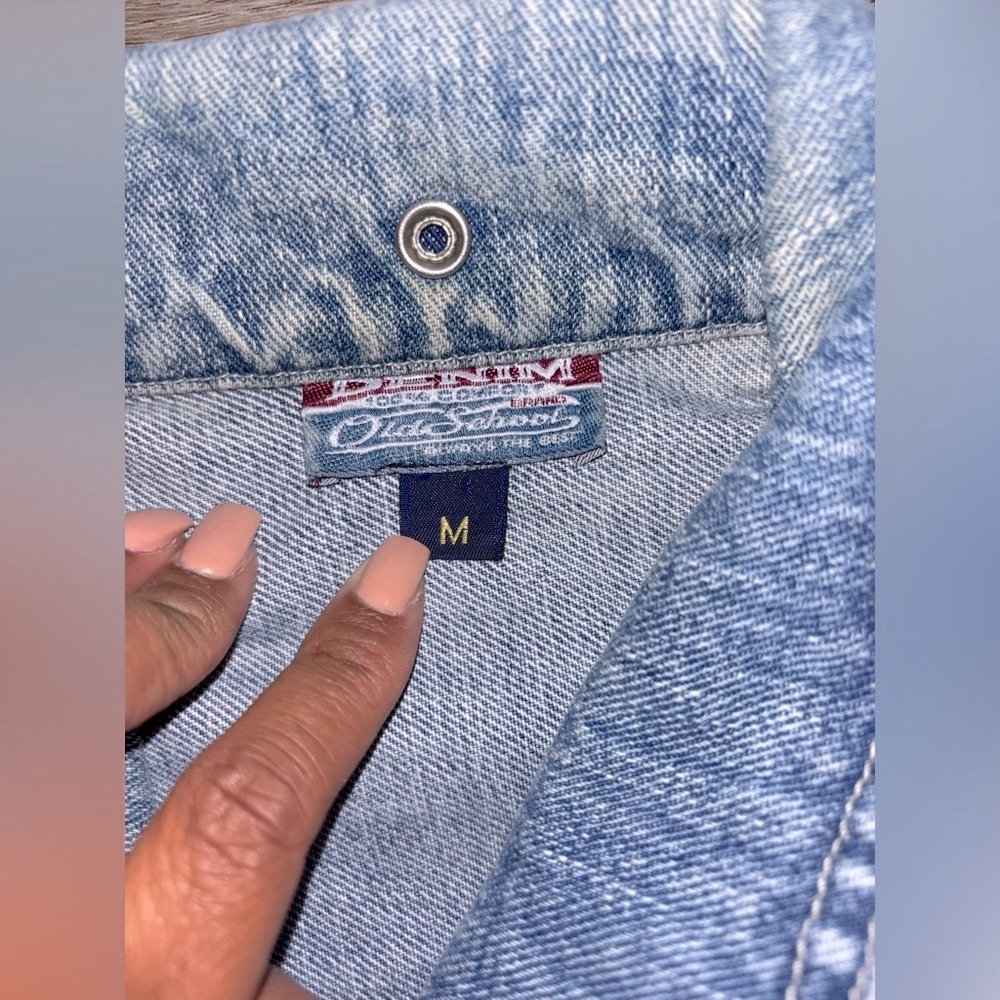 Old School Vintage Blue Denim Jacket - Picture 3 of 6